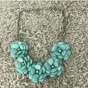 Blue Flower Necklace